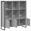 vidaXL Armadio per Libri 2 pcs Grigio Sonoma 99,5 x 30 x 108 cm