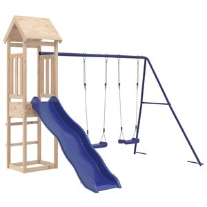 vidaXL Set da Gioco da Esterno in Legno Massello di Pino