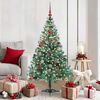 vidaXL Albero di Natale artificiale Verde 150 cm PVC e Acciaio