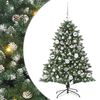 vidaXL Albero di Natale artificiale con 150 LED Verde 120 cm