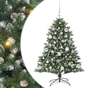 vidaXL Albero di Natale artificiale con 150 LED Verde 120 cm
