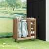 vidaXL Armadio per Golf con ruota Rovere artigianale 90 x 45 x 98 cm