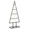 vidaXL Albero di Natale in metallo KUOPIO 60 cm Bianco caldo