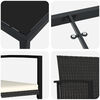 vidaXL Set da Pranzo per Giardino 7 pcs Nero
