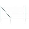 vidaXL Recinzione esagonale con palo 50 x 1,2 m Verde Rete