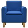 vidaXL Divano per Bambini Blu in Similpelle