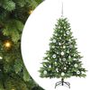 vidaXL Albero di Natale artificiale con 150 LED Verde 120 cm PE e PVC