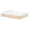 vidaXL Giroletto in Legno Massello 135x190 cm Double