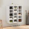 vidaXL Mobile per scarpe Bianco 77,5 x 30 x 83,5 cm Legno multistrato