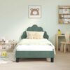 vidaXL Struttura letto bambini con testata Verde Mare 80 x 160 cm