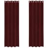 vidaXL Tende oscuranti 2 pcs Rosso Vino 140 x 245 cm Velluto