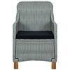 vidaXL Set Pranzo da Giardino 7pz con Cuscini Polyrattan Grigio Chiaro