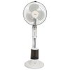 vidaXL Ventilatore Nebulizzatore a Piedistallo 3 Velocit&agrave; Bianco