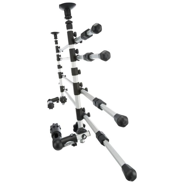 TRIXIE Barriera Auto per Cani 105-172 cm in Alluminio Argento e Nero