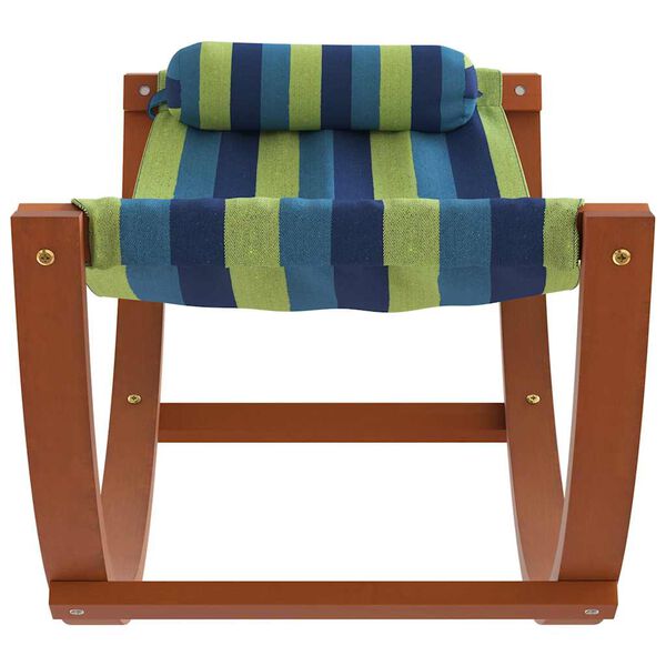 vidaXL Amaca a Dondolo per Bambini Blu e Verde in Tessuto