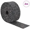 vidaXL Rotolo di Granulato in Gomma Nero 200 x 5 x 0,6 cm Gomma
