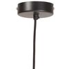 vidaXL Lampada a Sospensione Industriale 25 W Nera Rotonda 19 cm E27