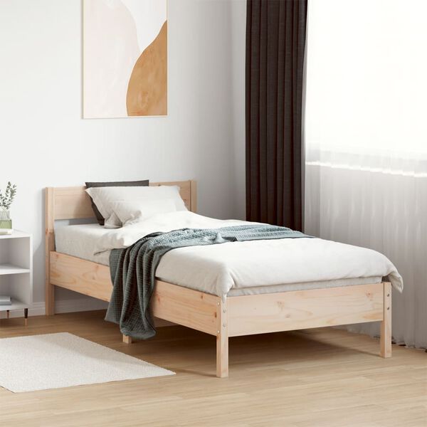 vidaXL Letto senza Materasso 90x190 cm in Legno Massello di Pino