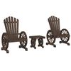 vidaXL Set Salotto da Giardino 3 pz in Legno Massello di Abete