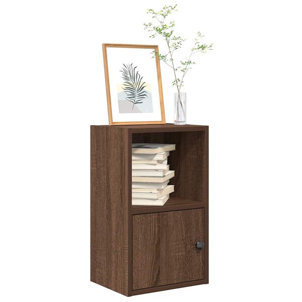 vidaXL Libreria Rovere Marrone 31x24x52 cm in Legno Multistrato