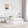 vidaXL Letto con Contenitore Bianco 120 x 200 cm Legno multistrato