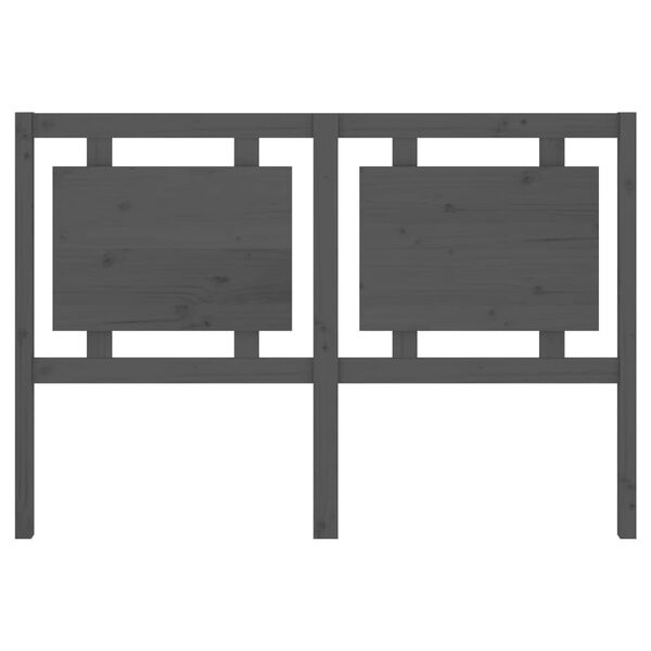 vidaXL Testiera per Letto Grigia 145,5x4x100 cm Legno Massello di Pino