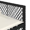 vidaXL Set da Pranzo da Giardino 9 pz con Cuscini Nero in Polyrattan