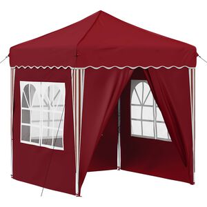 vidaXL Tenda per feste a pop-up 195 x 195 x 245 cm Borgogna