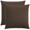 vidaXL Cuscino da Lanciare 2 pz HEERLEN Tortora 60 x 60 cm Tessuto