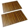 vidaXL Set 2 pz Stuoia per bagno in acacia 80 x 50 cm