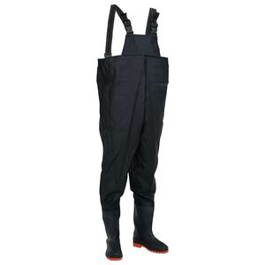 vidaXL Wader da Pesca con Pettorina e Stivali Nero Taglia 40