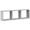 vidaXL Mobile a Parete 100x16x30 cm Grigio Sonoma in Legno Multistrato