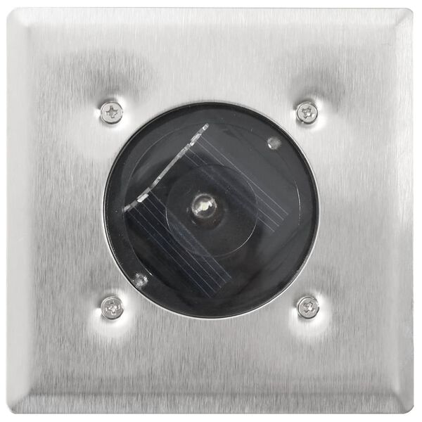 vidaXL Faretto solare ad incasso carrabile quadrato 6 x