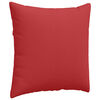 vidaXL Cuscini da Divano 2 pcs Rosso 80 x 80 cm Tessuto