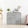 vidaXL Credenza Grigio Cemento 88x30x70 cm in Legno Multistrato