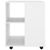 vidaXL Mobiletto con Ruote Bianco 60x53x72 cm in Legno Multistrato