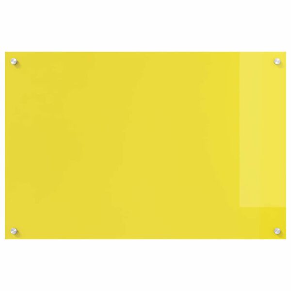 vidaXL Rivestimento da Cucina 2 pcs Giallo 90 x 60 cm vetro temperato