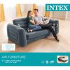 Intex Divano Letto 203x231x66 cm Grigio Scuro