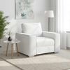 vidaXL Poltrona Sofa Bianco 100 cm Pelle Sintetica