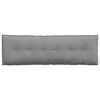 vidaXL Cuscino per Schiena Grigio chiaro 160 x 19 x 50 cm Tessuto