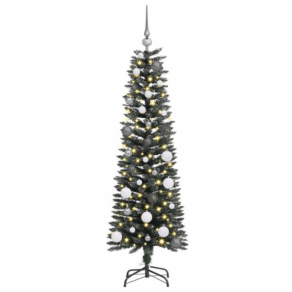 vidaXL Albero di Natale artificiale con 150 LED Verde 150 cm
