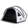 vidaXL Tenda Campeggio a Cupola 4 Persone Bianca Tessuto Impermeabile