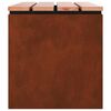 vidaXL Panchina da giardino Ruggine 80 x 40 x 43 cm acciaio corten