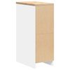 vidaXL Armadietto da Garage Bianco 30x51x85 cm Legno Massello di Pino