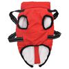 vidaXL Cappotto Cani Imbracatura Impermeabile Riflettente Rosso L36