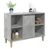 vidaXL Armadietto da Bagno Grigio Cemento 80x33x60cm Legno Multistrato