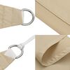 vidaXL Vela Parasole Beige 7x5x5 m 100% Poliestere Oxford