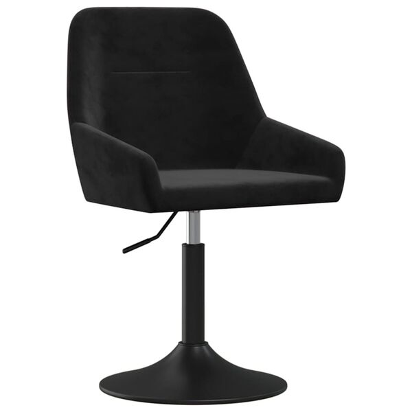 vidaXL Sgabello da Bar Nero in Velluto