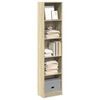 vidaXL Libreria Rovere Sonoma 40x24x176 cm in Legno Multistrato