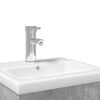 vidaXL Mobile da Bagno con Lavabo Integrato Grigio Cemento